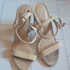 bp Women's Tan Heel Sandals